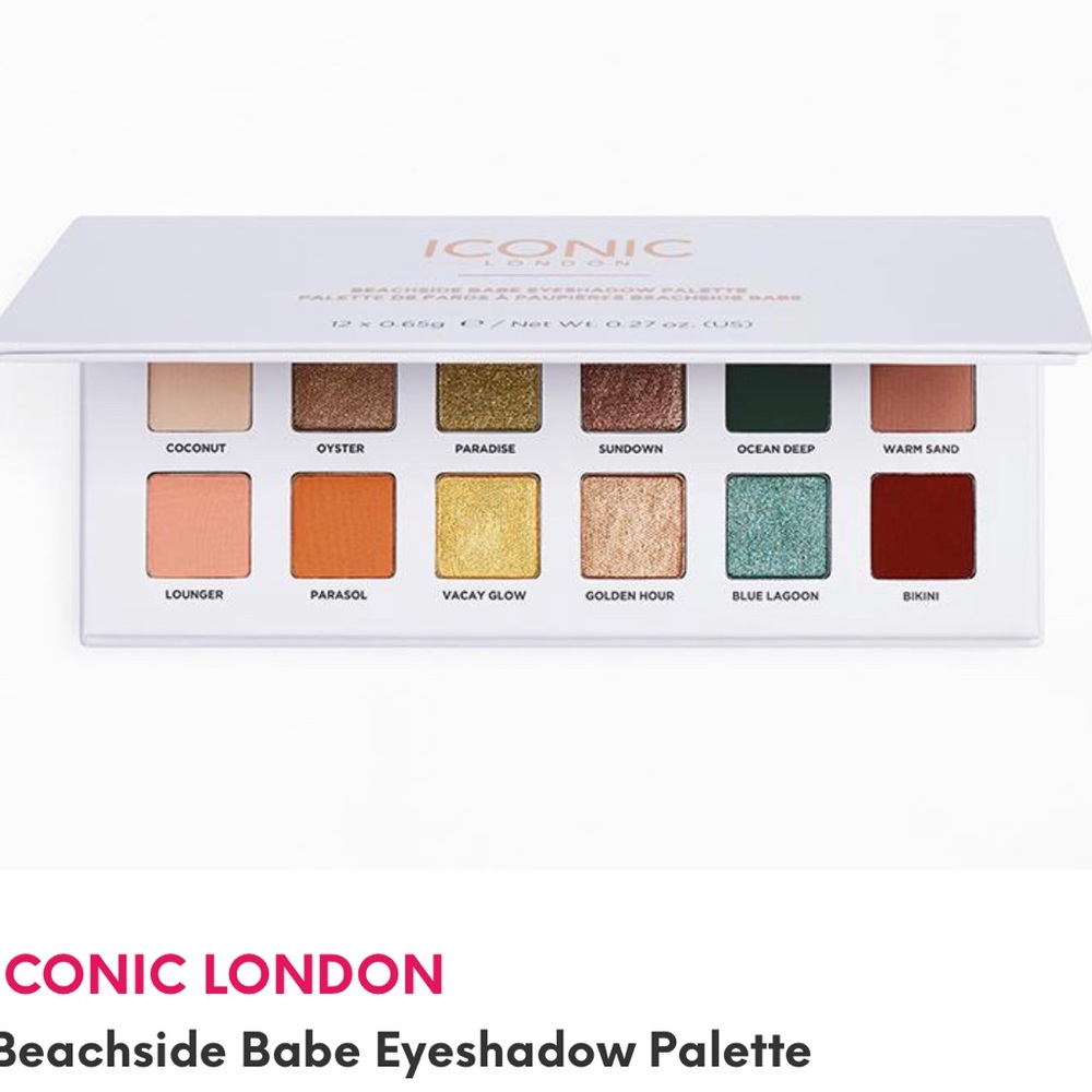 Iconic London Beachside Babe Eyeshadow Palette bnib